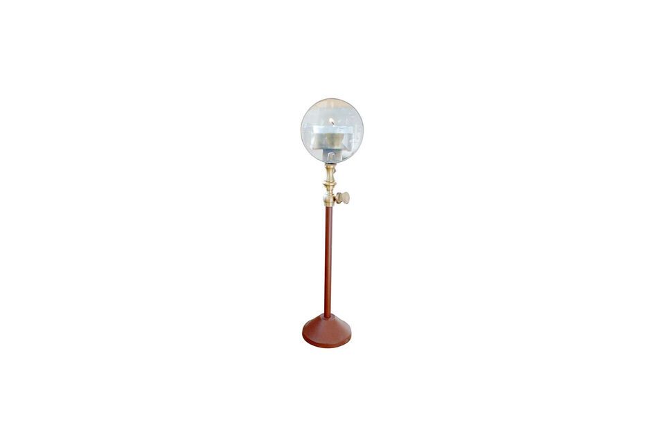 Copper wooden candleholder 32cm Rust Chehoma