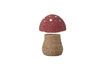 Miniature Corintha red seagrass basket with lid 5