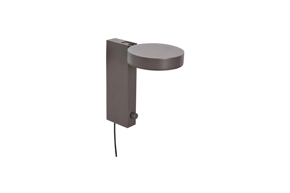 The Crea brown acrylic wall light is designed for those who appreciate subtle details and warm