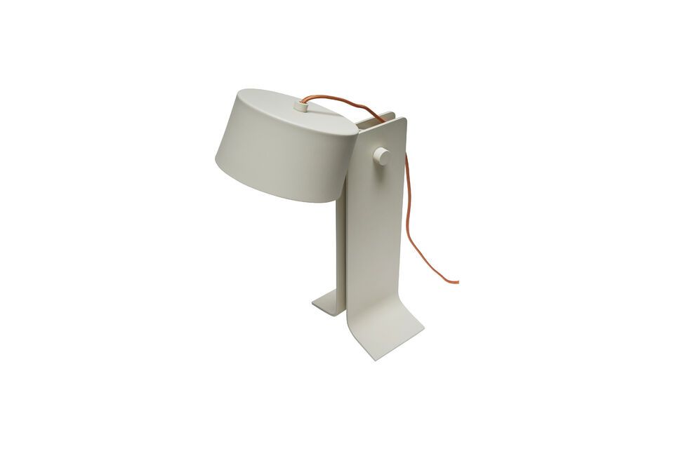 The Crea sand aluminum table lamp offers a sleek design and soft color