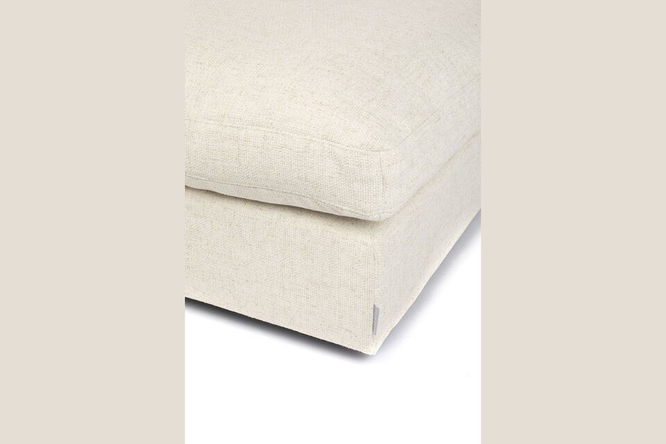 Cream fabric footrest Sense - 3