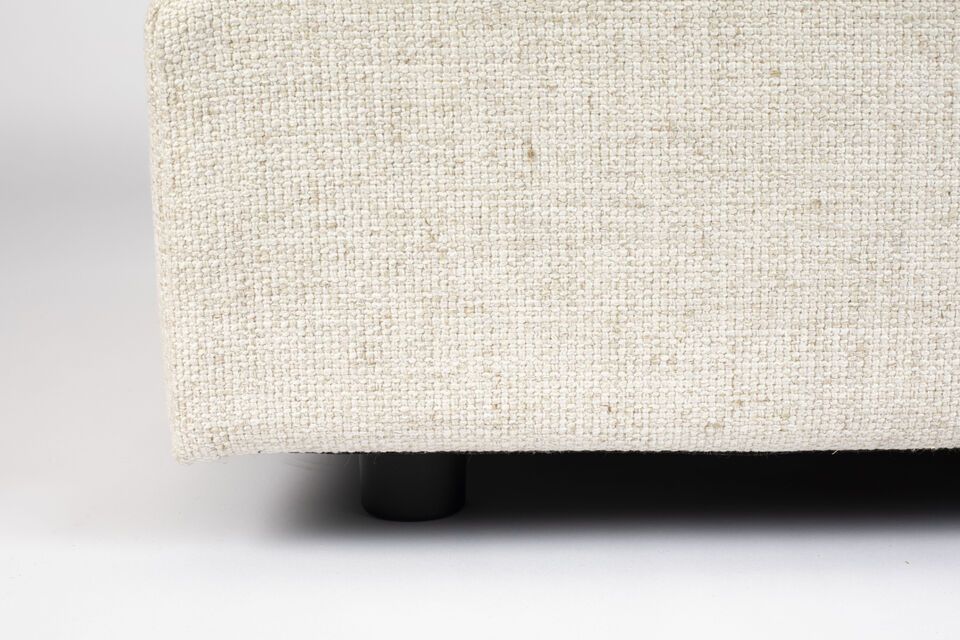 Cream fabric footrest Sense - 4