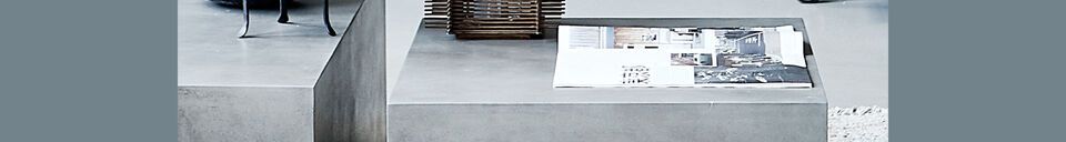 Material Details Crete grey concrete coffee table