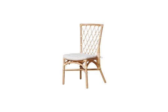 Croisillons beige rattan chair Clipped