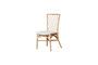 Miniature Croisillons beige rattan chair Clipped