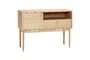 Miniature Cube light oak veneer chest of drawers Clipped