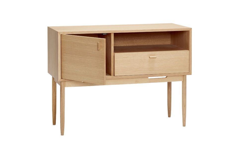 Maximize your storage space with the Cube dresser in light oak veneer