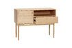 Miniature Cube light oak veneer chest of drawers 4