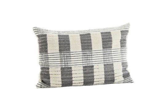 Cugris grey cotton cushion cover Clipped