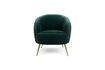 Miniature Curvy dark green velvet armchair 6