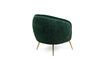 Miniature Curvy dark green velvet armchair 4