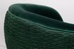 Miniature Curvy dark green velvet armchair 8