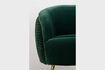 Miniature Curvy dark green velvet armchair 10