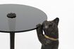 Miniature Cute Cate black glass side table 5