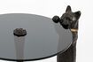 Miniature Cute Cate black glass side table 6