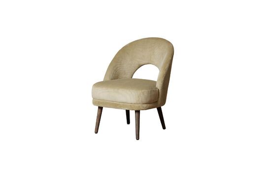 Cyrus green fabric armchair Clipped