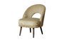 Miniature Cyrus green fabric armchair Clipped