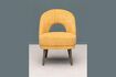 Miniature Cyrus yellow fabric armchair 3