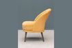 Miniature Cyrus yellow fabric armchair 5