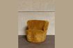 Miniature Dandy yellow velvet armchair 1