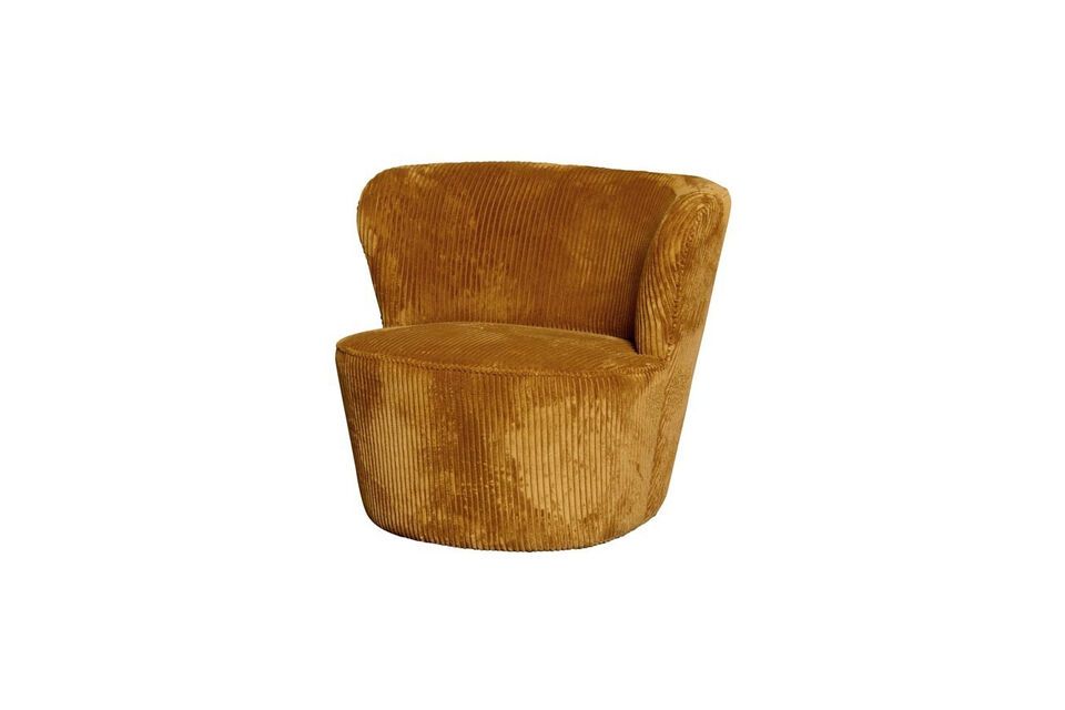 Bring style and comfort to your space with our yellow armchair.