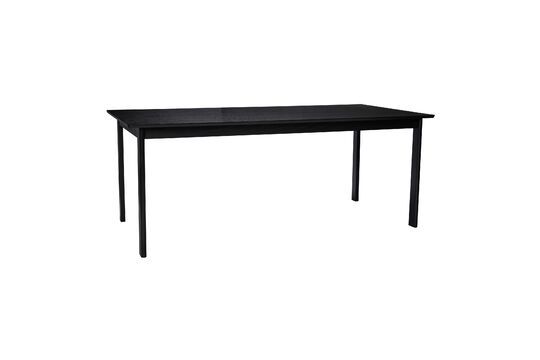 Dapper black ash wood dining table Clipped