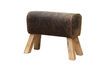 Miniature D'Arçons brown leather stool 3