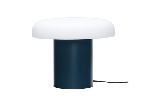 Dark blue glass table lamp Ateliers Clipped