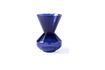 Miniature Dark blue glass vase h40cm Thick neck 1