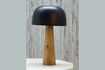 Miniature Dark blue wooden table lamp Blue 1