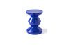 Miniature Dark blue Zig zag fiberglass stool 1