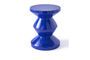 Miniature Dark blue Zig zag fiberglass stool Clipped