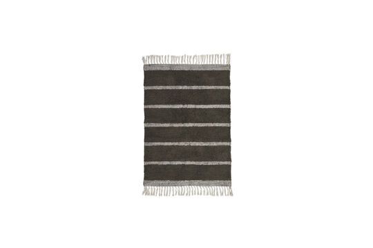 Dark brown jute rug 90x60 cm Chen Clipped