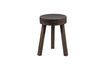 Miniature Dark brown wooden stool Sef 1