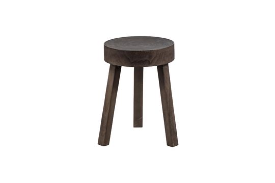 Dark brown wooden stool Sef