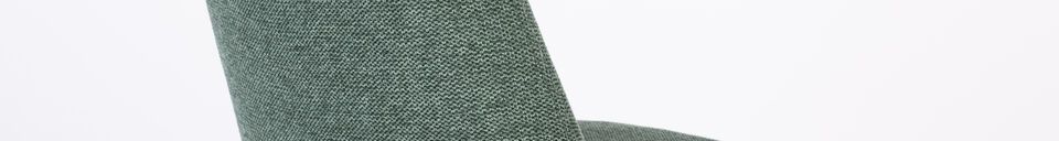 Material Details Dark green fabric counter chair Lionel