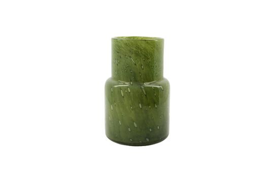 Dark green glass vase Bole Clipped