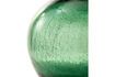 Miniature Dark green glass vase h50cm Cracked 6