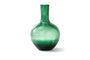 Miniature Dark green glass vase h50cm Cracked Clipped