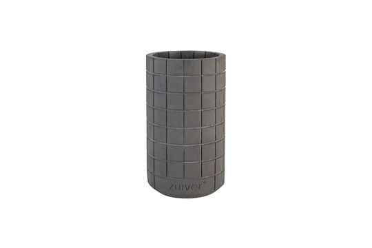 Dark grey concrete vase 26 cm Fajen Clipped