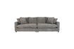 Miniature Dark grey fabric 3-seater sofa Sense 1