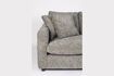 Miniature Dark grey fabric 3-seater sofa Sense 7