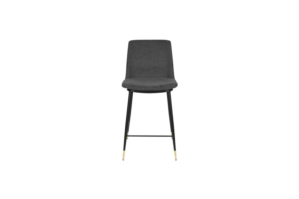 Dark grey fabric bar chair Lionel - 4