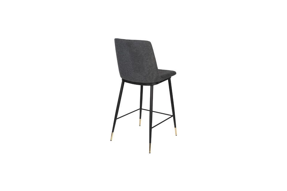 Dark grey fabric bar chair Lionel - 6