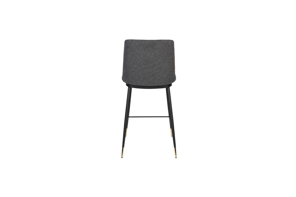 Dark grey fabric bar chair Lionel - 7