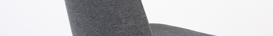 Material Details Dark grey fabric bar chair Lionel