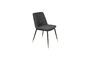 Miniature Dark grey fabric chair Lionel Clipped