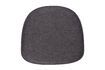 Miniature Dark grey fabric cushion Albert Kuip 1