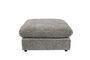 Miniature Dark grey fabric footrest Sense Clipped