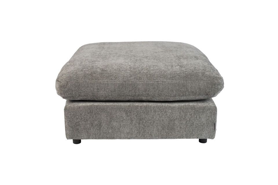 Dark grey fabric footrest Sense Zuiver